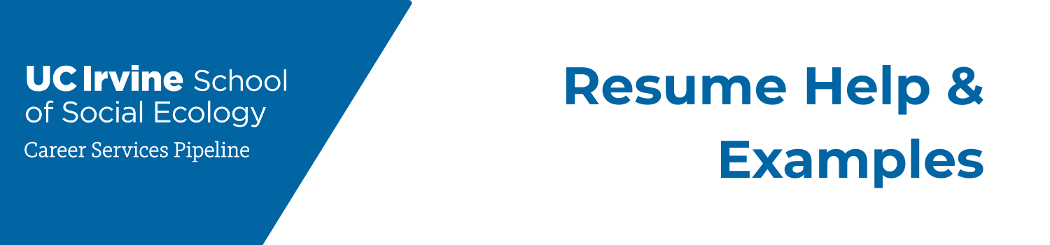 Resume Help and Examples Banner