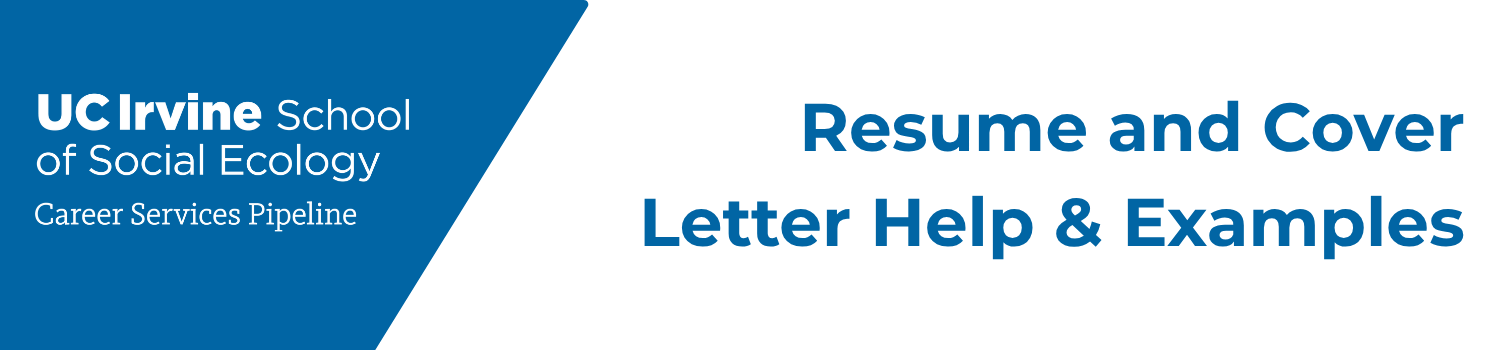 Resume and Cover Letter Help and Examples