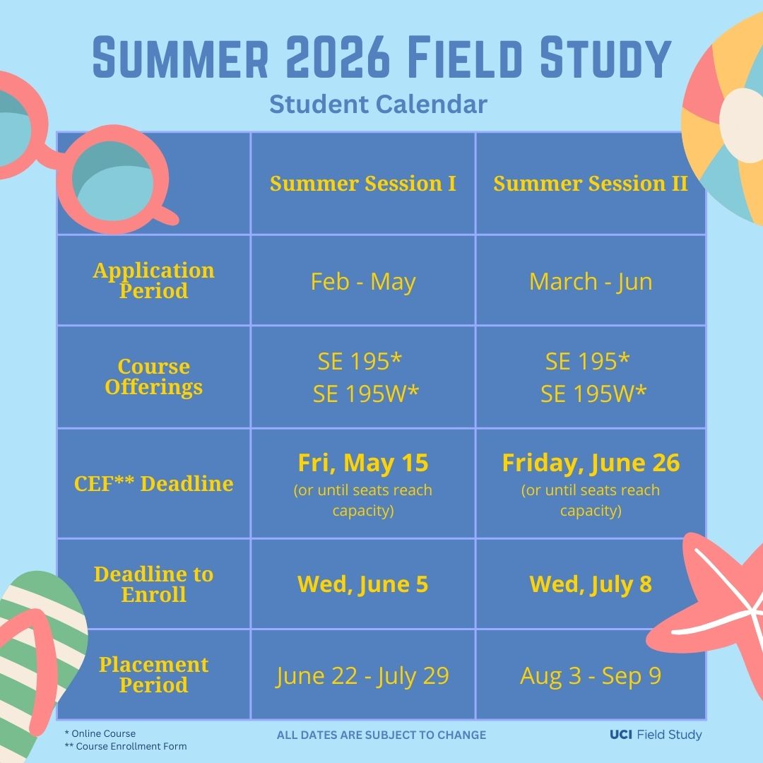 Summer 2026 Student Calendar