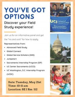 You Got Options: Discover your Field Study Experience! 
