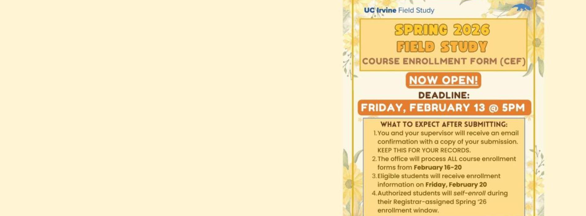 Spring 2026 Course Enrollment From 