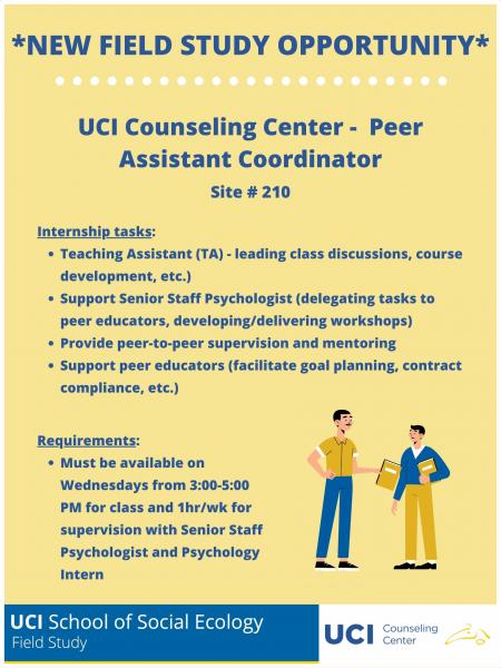 Site Placement Highlight - UCI Counseling Center: Peer Assistant ...